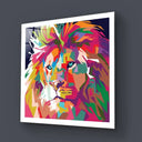 Pop Art Lion Glass Wall Art - DIY - CreoGlass®