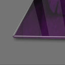 Purple Macaw Feathers Macro Photograph Glass Wall Art - DIY - CreoGlass®