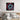 Abstract eye artwork with red and blue glass texture, modern bedroom wall decor