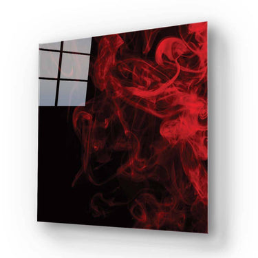 Red Smoke Glass Wall Art - DIY - CreoGlass®