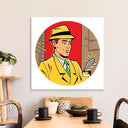 Retro Detective Glass Wall Art - DIY - CreoGlass®