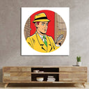 Retro Detective Glass Wall Art - DIY - CreoGlass®