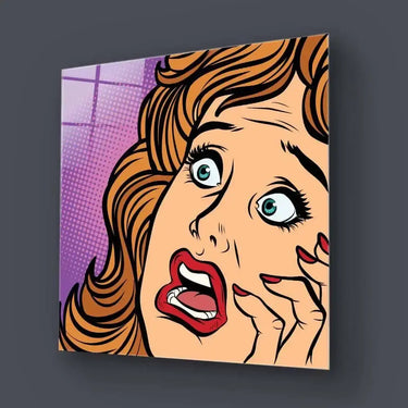 Retro Fear Glass Wall Art - DIY - CreoGlass®