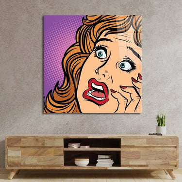 Retro Fear Glass Wall Art - DIY - CreoGlass®