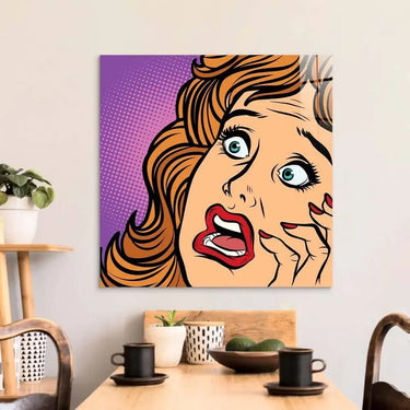 Retro Fear Glass Wall Art - DIY - CreoGlass®