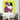 Modern wall art featuring abstract pink striped figure embracing woman on lime green background