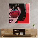 Retro Red Sunglasses 2 Glass Wall Art - DIY - CreoGlass®