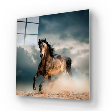 Running Horse Glass Wall Art - DIY - CreoGlass®