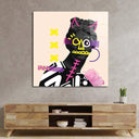 Vandalised Greek Statue 3 Glass Wall Art - DIY - CreoGlass®