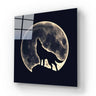 Wolf Under the Moon Glass Wall Art - DIY - CreoGlass®