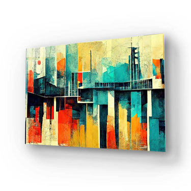 60s Distressed Space Age Glass Wall Art - DIY - CreoGlass®