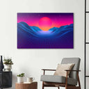 80's Synthwave Glass Wall Art - DIY - CreoGlass®
