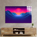 80's Synthwave Glass Wall Art - DIY - CreoGlass®