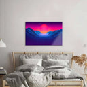 80's Synthwave Glass Wall Art - DIY - CreoGlass®