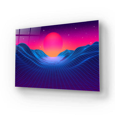 80's Synthwave Glass Wall Art - DIY - CreoGlass®