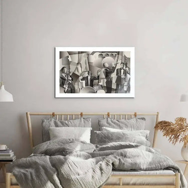 Abstract French Jazz Band Glass Wall Art - DIY - CreoGlass®