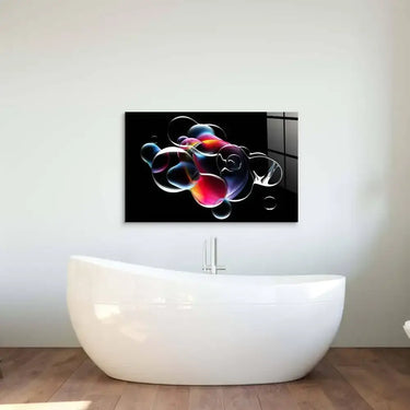 Abstract Metallic Bubbles Glass Wall Art - DIY - CreoGlass®