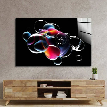 Abstract Metallic Bubbles Glass Wall Art - DIY - CreoGlass®