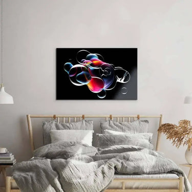 Abstract Metallic Bubbles Glass Wall Art - DIY - CreoGlass®