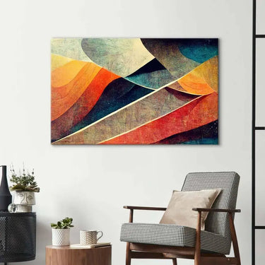 Abstract Paper Waves Glass Wall Art - DIY - CreoGlass®