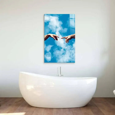 Adam in the Sky Glass Wall Art Glass Wall Art - DIY - CreoGlass®