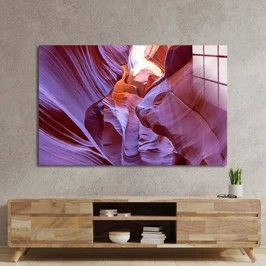 Antelope Canyon, Arizona 3 Glass Wall Art - DIY - CreoGlass®