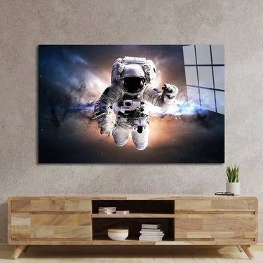 Astronaut in Space Glass Wall Art - DIY - CreoGlass®