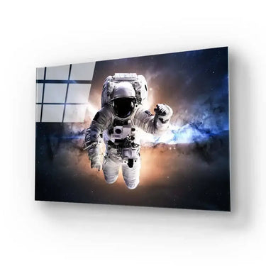 Astronaut in Space Glass Wall Art - DIY - CreoGlass®