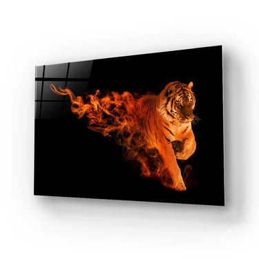 Beautiful Amur Tiger Animal Kingdom Glass Wall Art - DIY - CreoGlass®