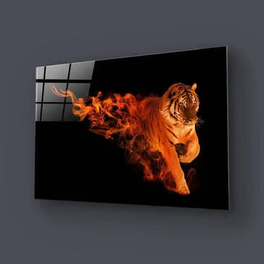 Beautiful Amur Tiger Animal Kingdom Glass Wall Art - DIY - CreoGlass®