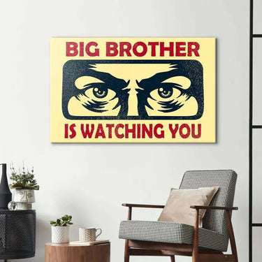 Big Brother Is Watching You Glass Wall Art - DIY - CreoGlass®