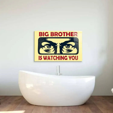 Big Brother Is Watching You Glass Wall Art - DIY - CreoGlass®