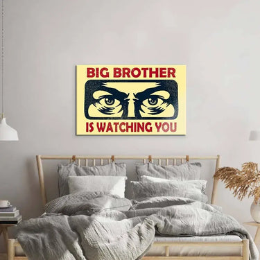 Big Brother Is Watching You Glass Wall Art - DIY - CreoGlass®