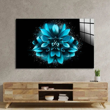 Blue Lotus Glass Wall Art - Landscape Sizes - DIY - CreoGlass®