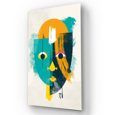 Bright Cubism Glass Wall Art - DIY - CreoGlass®