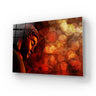 Bronze Zen Buddha Statue Meditating Blurred Glass Wall Art - DIY - CreoGlass®