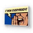 C'mon Everybody! Retro Glass Wall Art - DIY - CreoGlass®