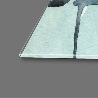 Cat under Water Glass Wall Art - DIY - CreoGlass®