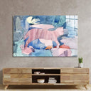 Cat under Water Glass Wall Art - DIY - CreoGlass®