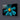 Cerulean Daisy Glass Wall Art - Landscape Sizes - DIY - CreoGlass®