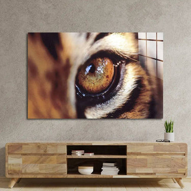 Closeup Bobcat Eye Glass Wall Art - DIY - CreoGlass®