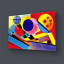 Contrasting Cubism 2 Glass Wall Art - DIY - CreoGlass®