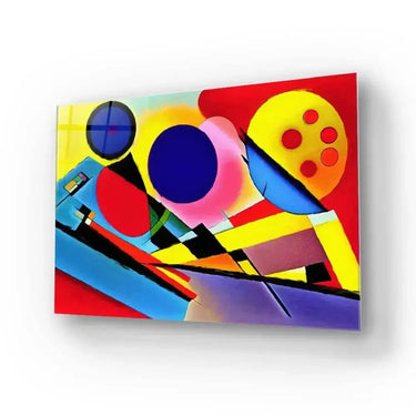 Contrasting Cubism 2 Glass Wall Art - DIY - CreoGlass®