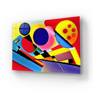 Contrasting Cubism 2 Glass Wall Art - DIY - CreoGlass®