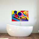 Contrasting Cubism 2 Glass Wall Art - DIY - CreoGlass®