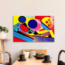 Contrasting Cubism 2 Glass Wall Art - DIY - CreoGlass®