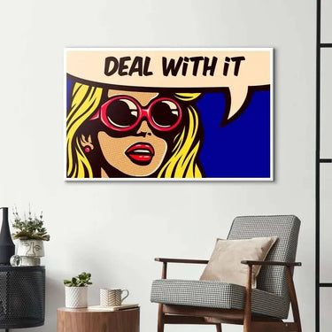 Deal With It Glass Wall Art - DIY - CreoGlass®