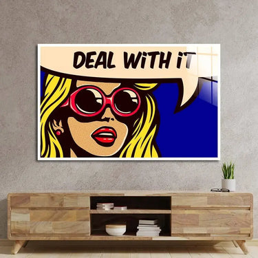 Deal With It Glass Wall Art - DIY - CreoGlass®