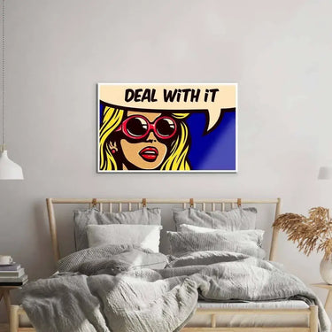 Deal With It Glass Wall Art - DIY - CreoGlass®