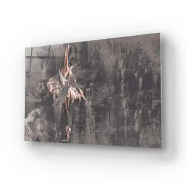 Distressed Ballerina Glass Wall Art - DIY - CreoGlass®